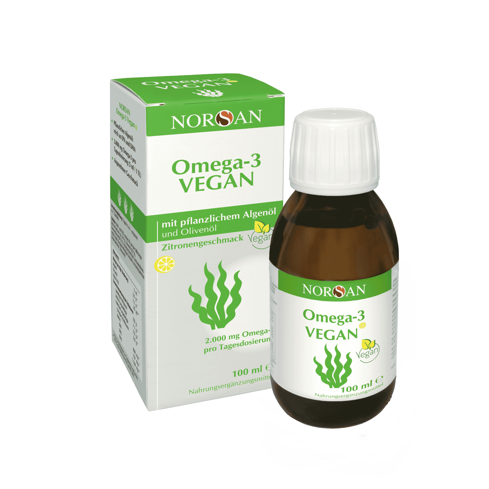 OMEGA-3 VEGAN aus Algenöl, 100 ml ÖL